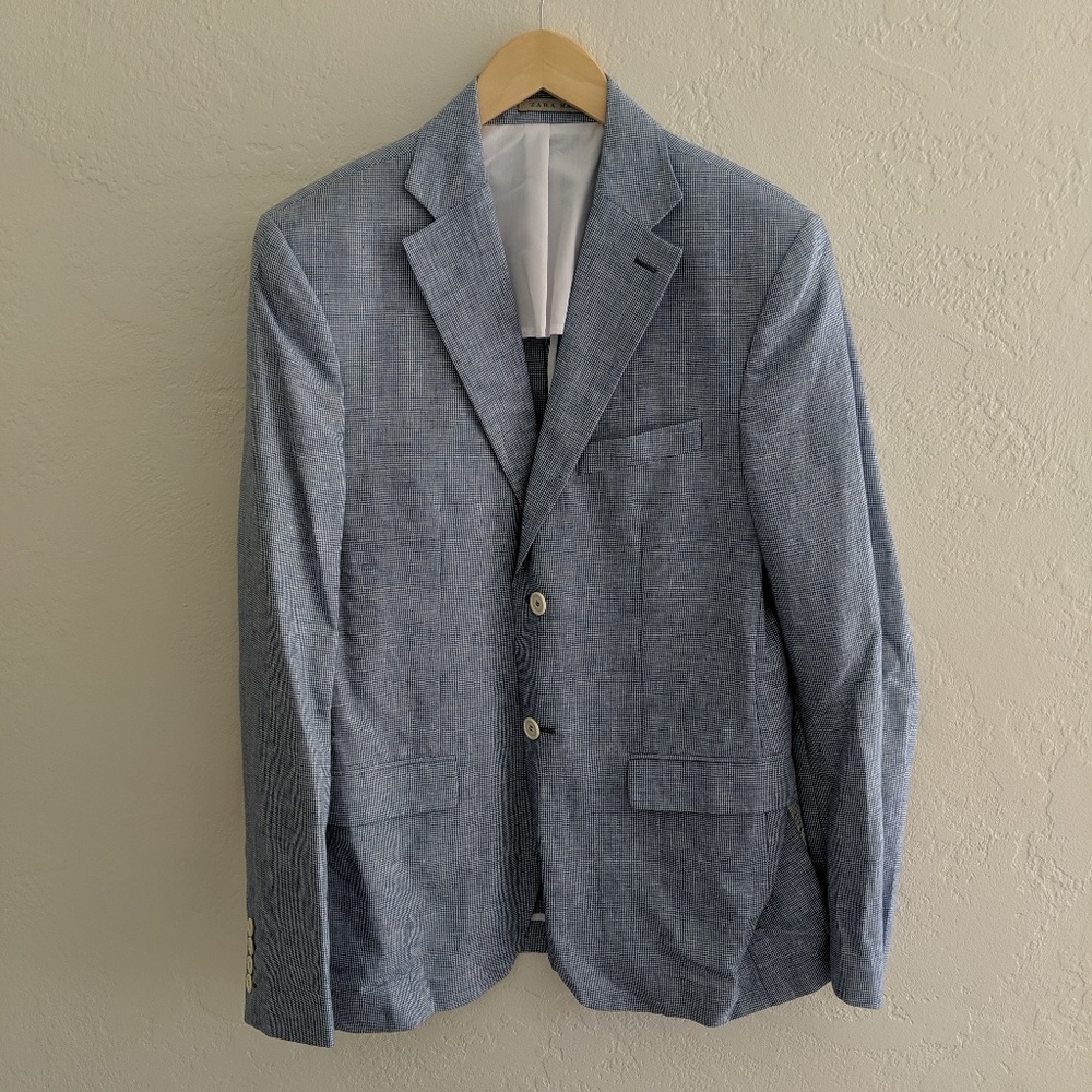 Zara Seersucker Men's Blazer - 40R